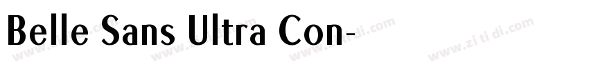 Belle Sans Ultra Con字体转换